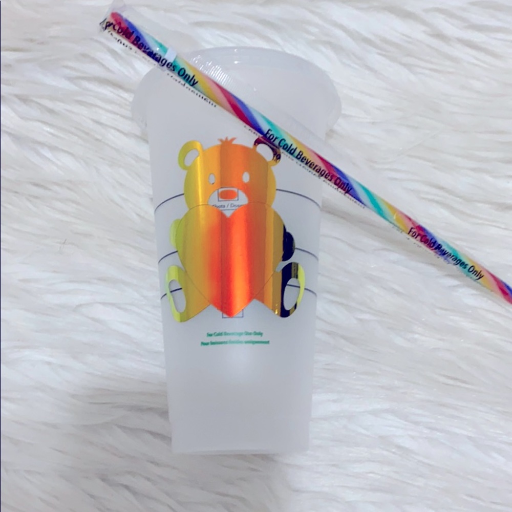 Starbucks Rainbow Straw Cold Tumbler Crafted - Picture 3 of 3